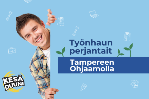 Kesäduuni, poika kurkistaa