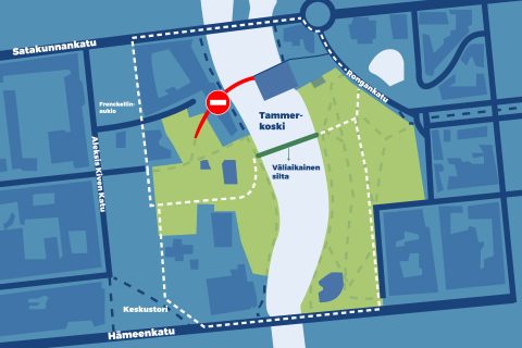 Valssipadonraitti traffic arrangements.