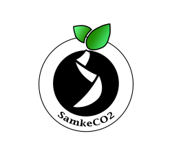 Sammon keskuslukion SamkeCO2 -hankeen logo, suunnittelijana opiskelija Jessika Laakkonen.