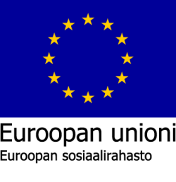 Euroopan unionin sosiaalirahaston logo.